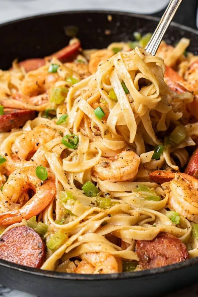 Cajun Shrimp and Sausage Pasta Recipe