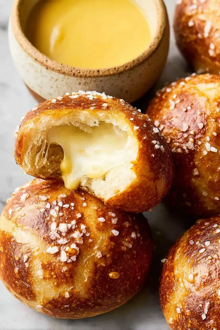 Cheddar Cheese Pretzel Bites Recipe