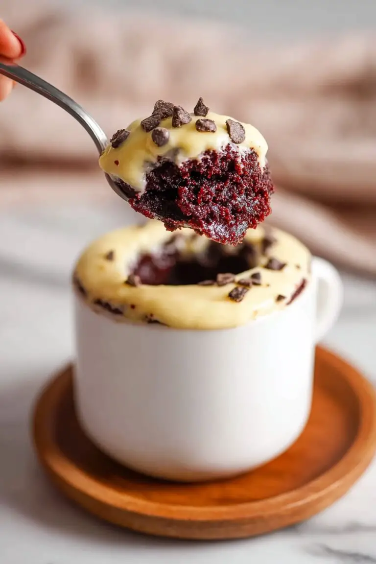 Red Velvet Mug Cake Recipe