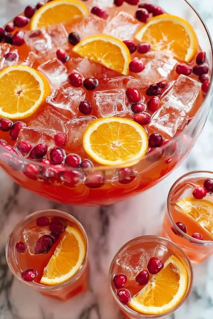 Festive Cranberry Orange Punch Recipe