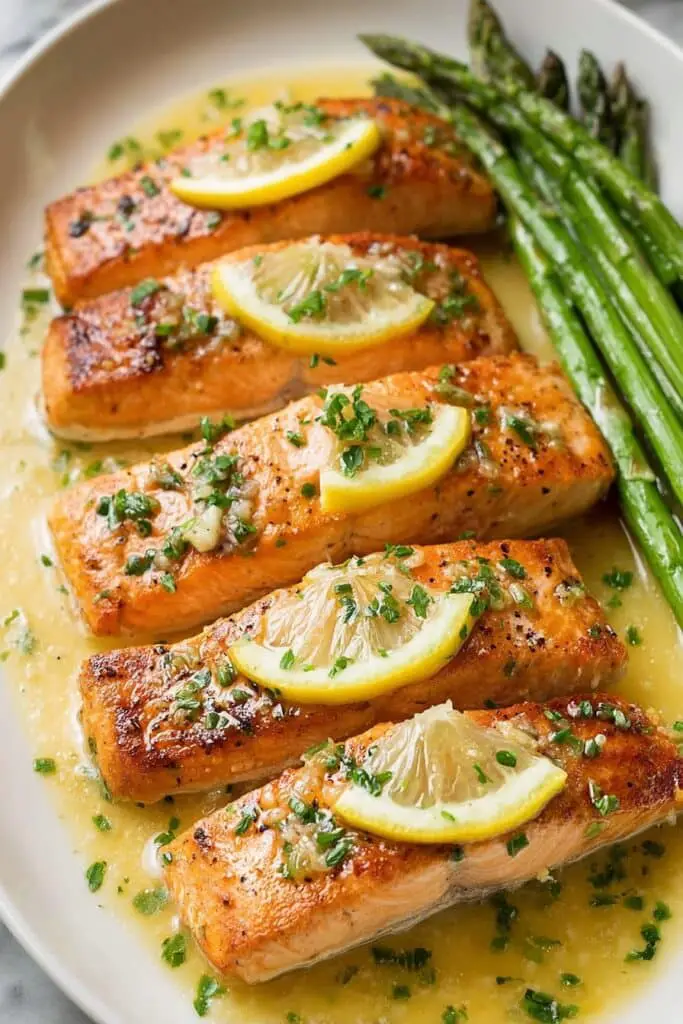 Garlic Lemon Butter Salmon Recipe