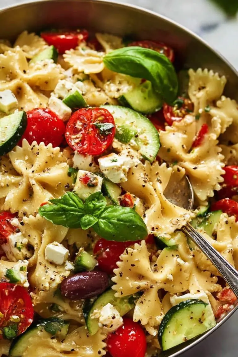 Easy Greek Pasta Salad Recipe