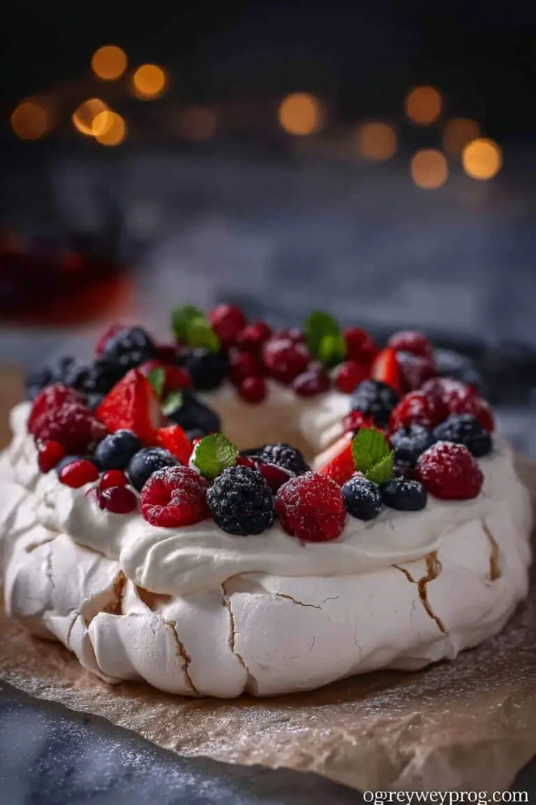 Christmas Pavlova Wreath Recipe