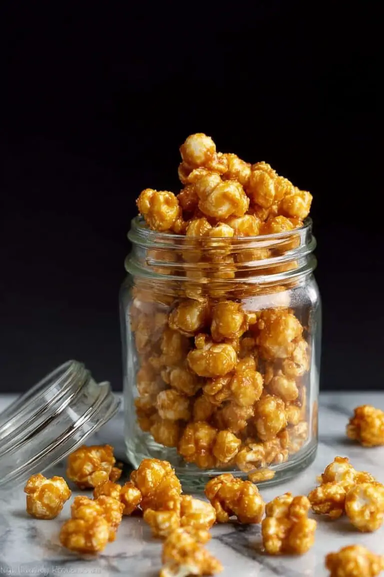 Caramel Puff Corn Snack Recipe