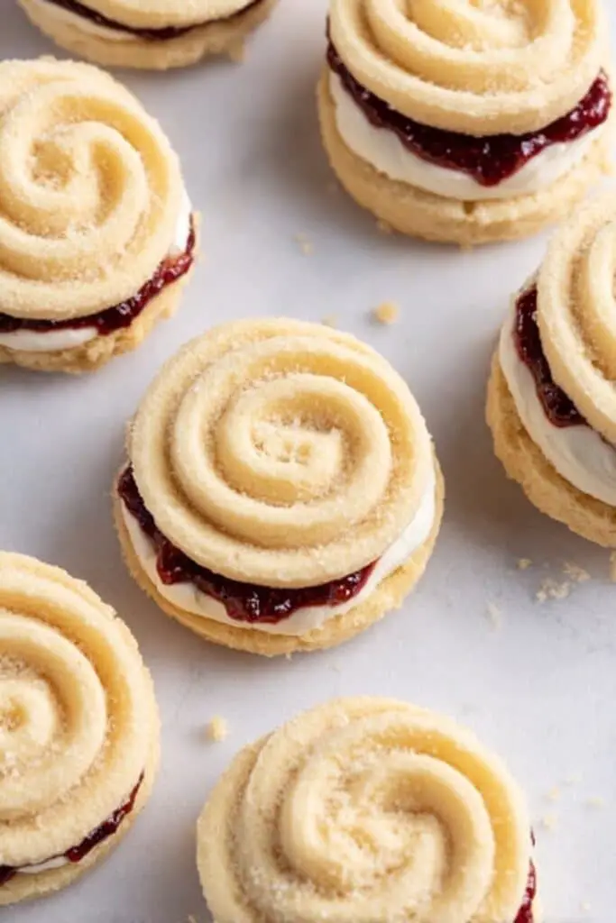 Homemade Viennese Whirls with Jam Recipe