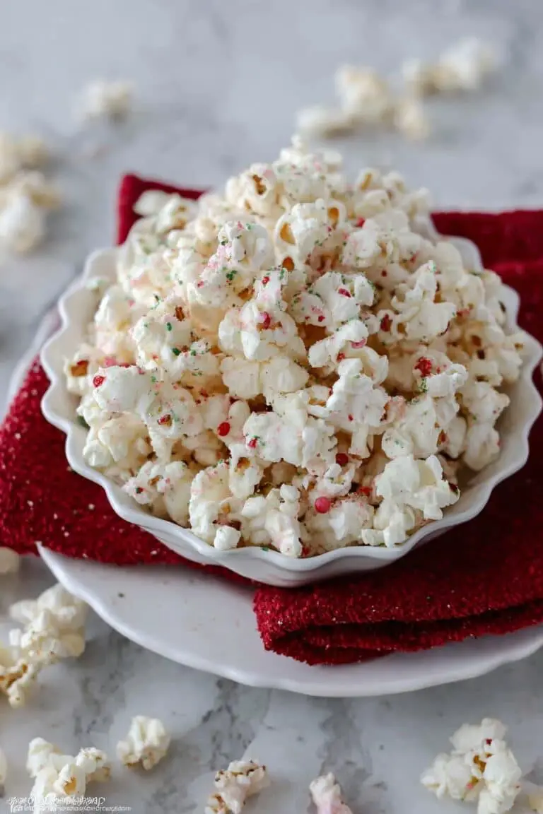 Peppermint White Chocolate Popcorn Recipe