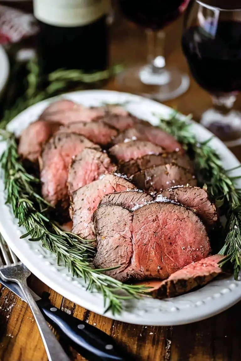Beef Tenderloin with Red Wine Sauce Recipe