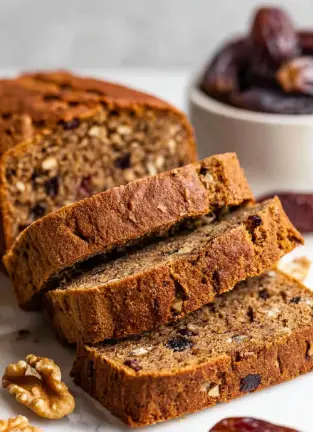 Date Nut Bread with Walnuts Recipe